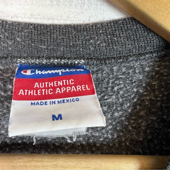 Champion Vintage Harvard VE-RI-TAS Gray Crewneck Pullover Sweater Size M - Picture 6 of 10